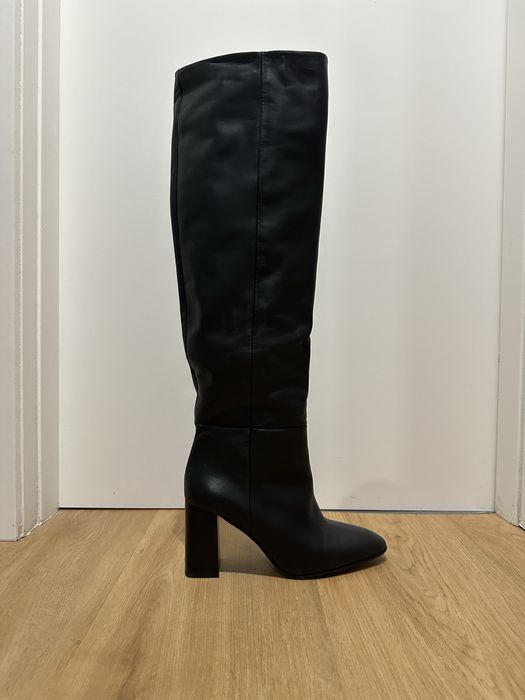 Cizme lungi din piele marimea 40