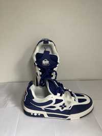 Adidasi Louis Vuitton LV Skate Sneakers, blue and white, marimea 45