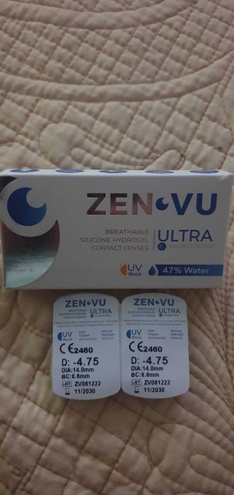 Lentile de contact ZenVu Ultra, 5 buc