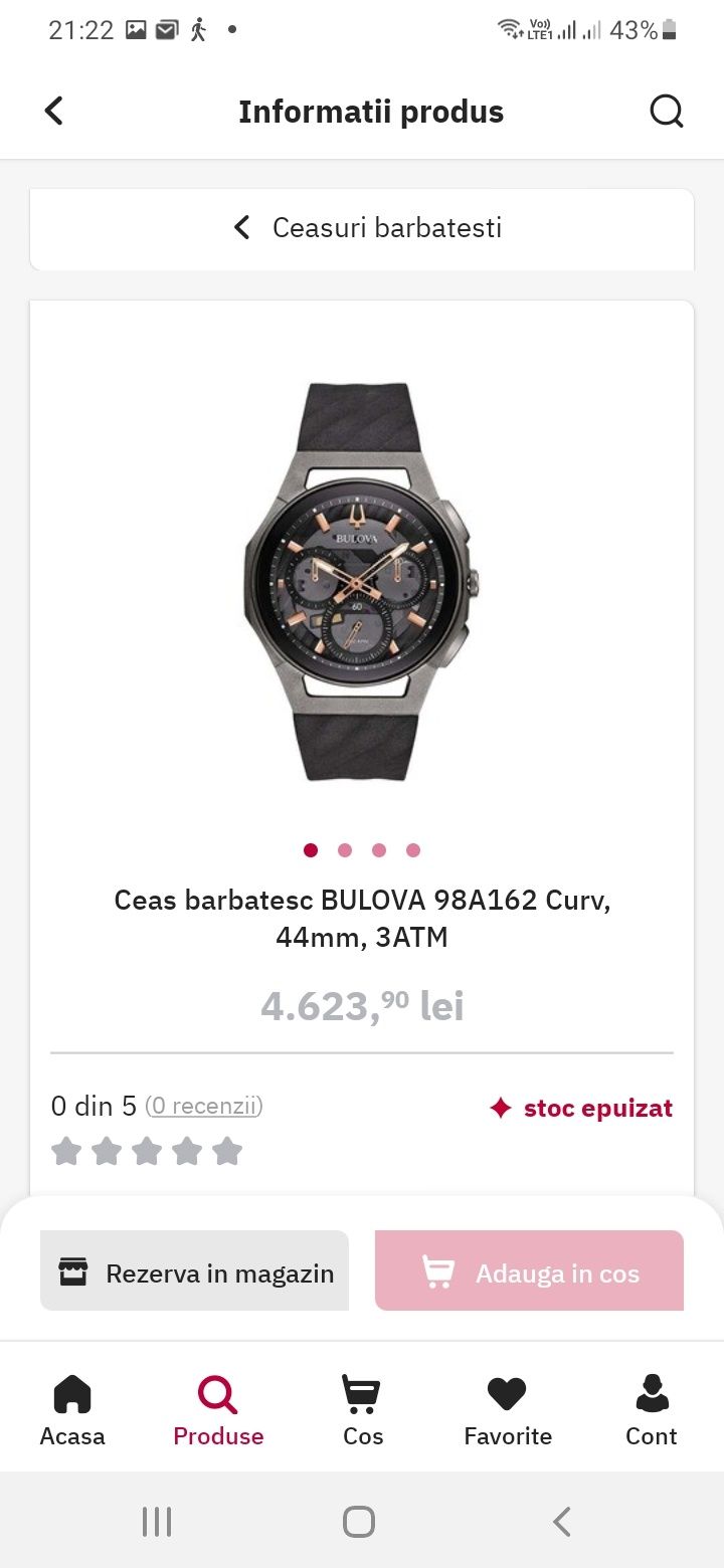 Ceas BULOVA 98A162