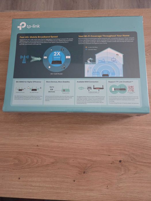 Router sigilat 4g+ Tp-link MR500 cu cartela liber de rețea
