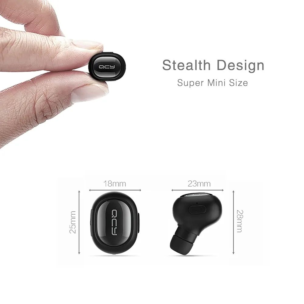 QCY Q26 Ultra Mini In-Ear  Wi-Fi Bluetooth 4.1 Headset, Built-In Mic