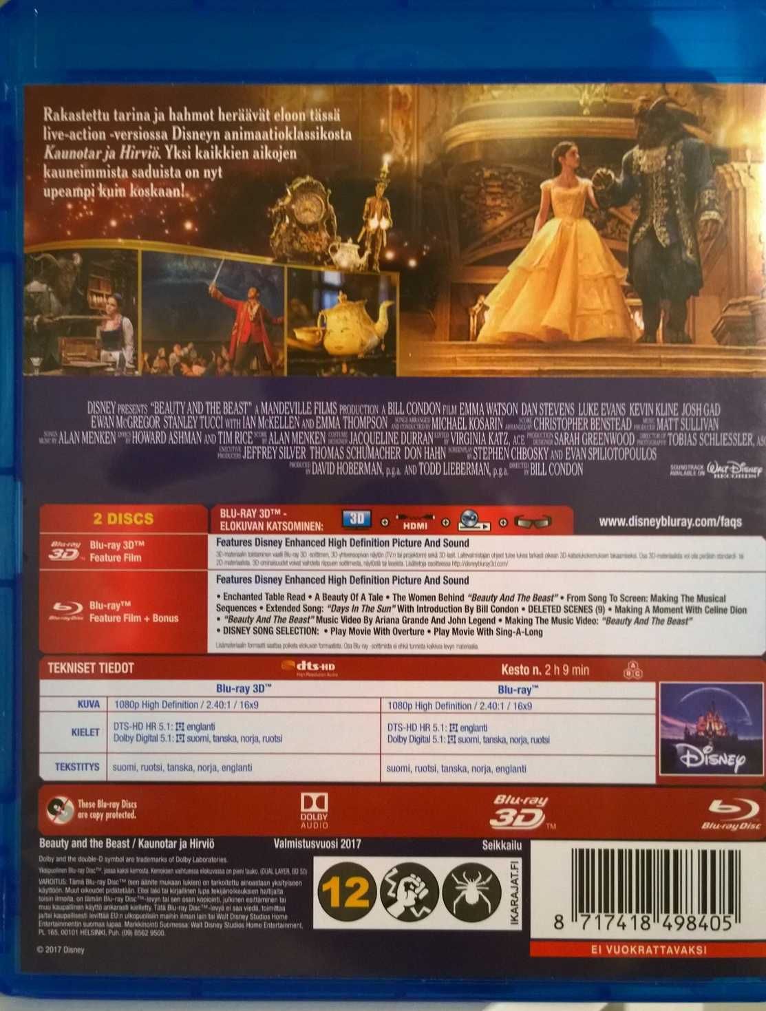 Beauty And The Beast (2017) (3D/2D Blu-ray) (import, fara sub ro)