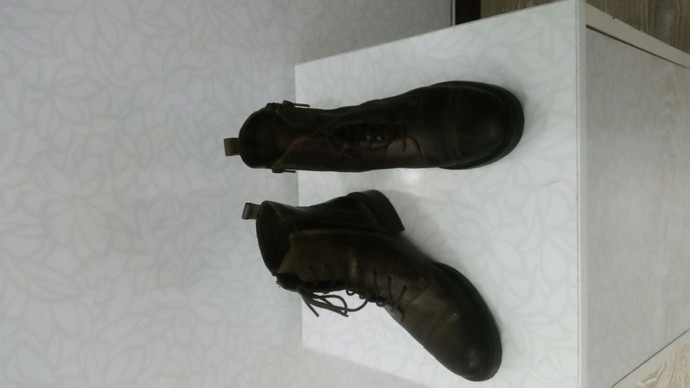 Botine ghete bocanci noi piele naturala.maro inchis 37 superbi