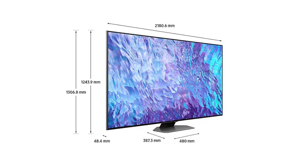 Телевизор Samsung QLED 98Q80C, 98" (249 см), Smart, 4K Ultra HD