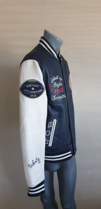 Schott NYC Teddy Avec Badges Leather / L  НОВО! ОРИГИНАЛ! Ест. кожа!