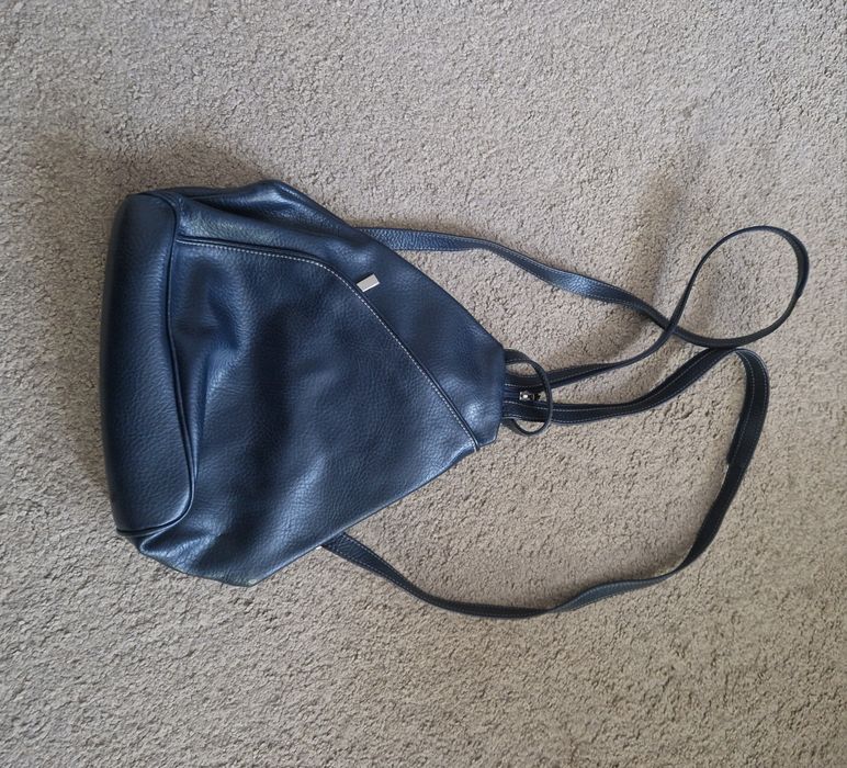 Rucsac piele naturala bleumarin