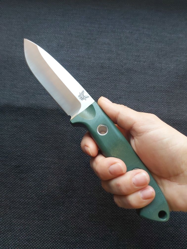 Нож Benchmade Bushcrafter с кожена кания