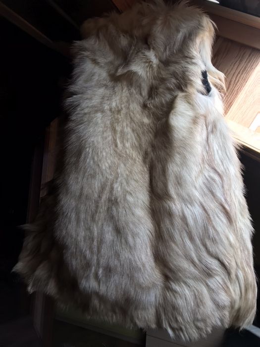 Ocazie!Vesta blana vulpe naturala marimeaS/M model deosebit calduroasa