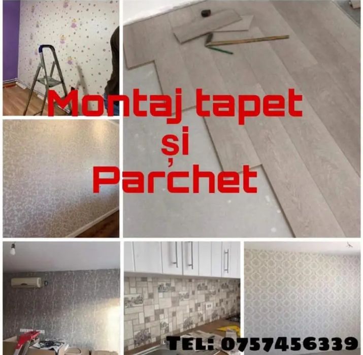 Montare tapet și fototapet