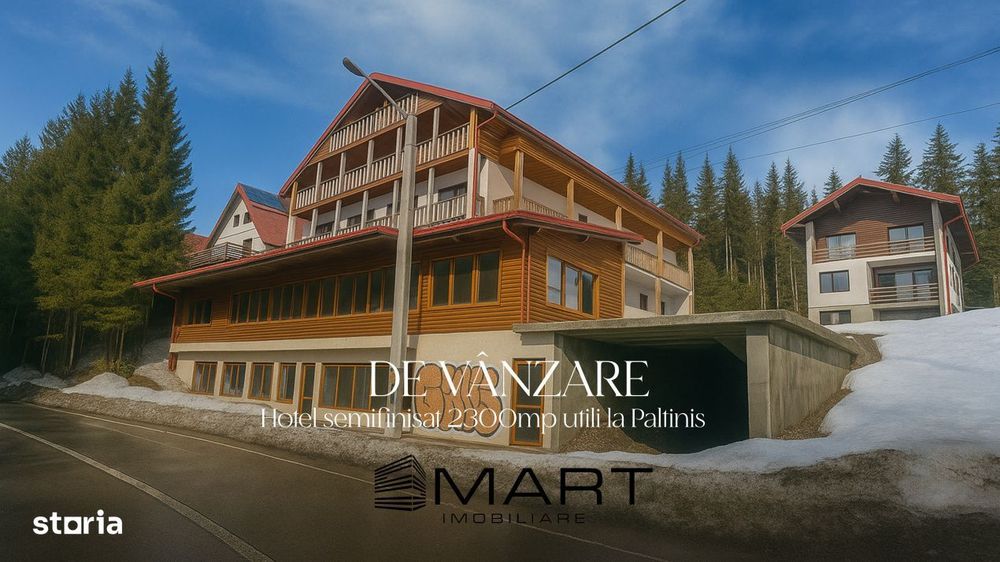 Hotel semifinisat 2300mp utili la Paltinis