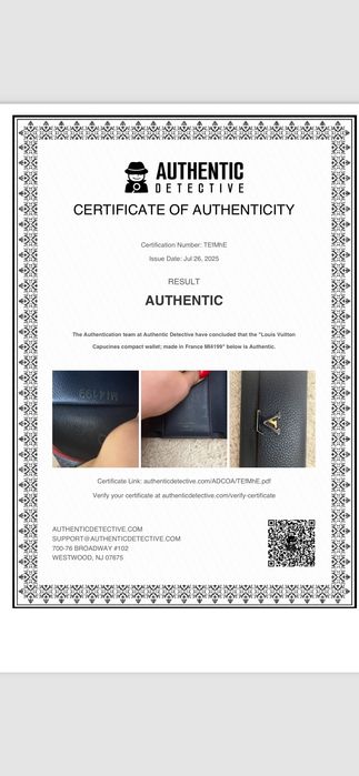 Портмоне Louis Vuitton Capucines още с етикет