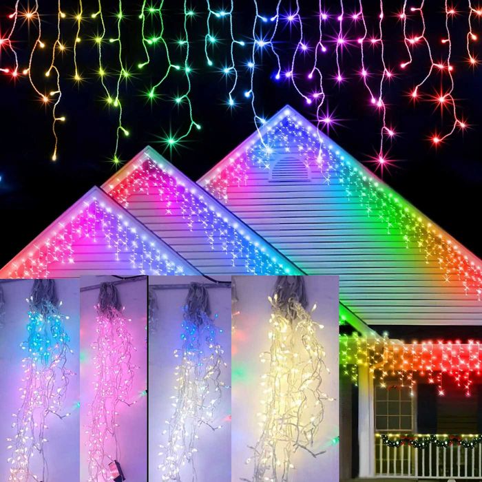 Instalatie RGBW perdea turturi animati Jocuri animate Leduri rgbw