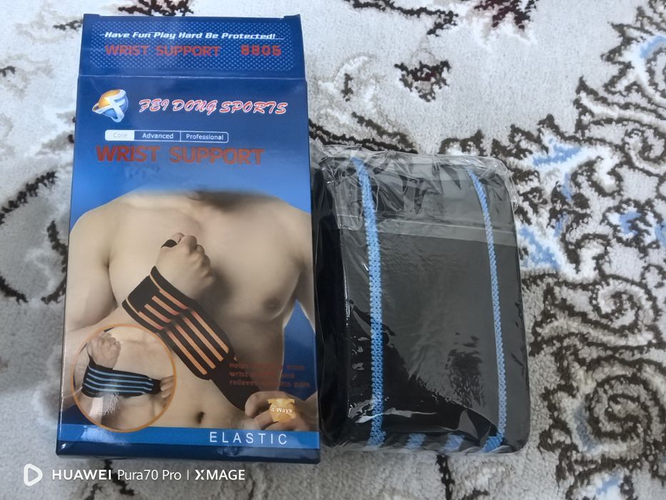 Напульсники спортивные бинты фиксатор 2 шт.