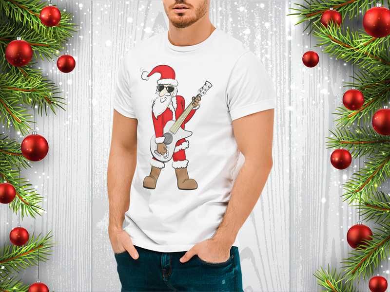 Забавни коледни новогодишни Рок тениски 4 модела