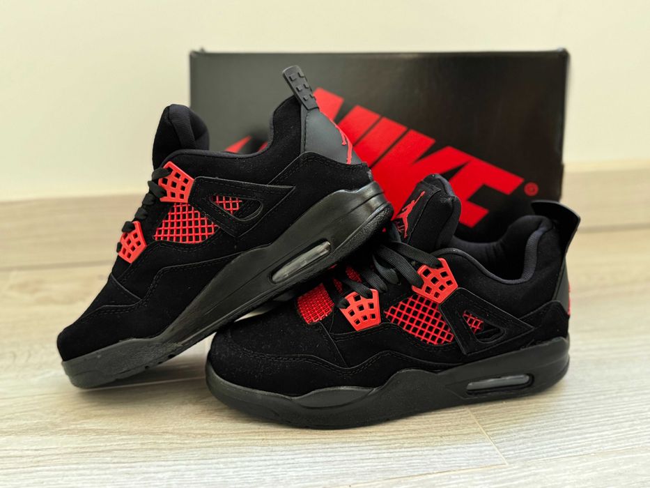 Adidasi AIR JORDAN 4 Red Thunder Produs Nou NIKE - Full Box