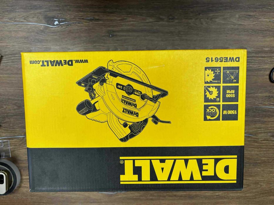 Чисто Нов Циркуляр ръчен Dewalt DWE5615, 1500 W, 190 мм