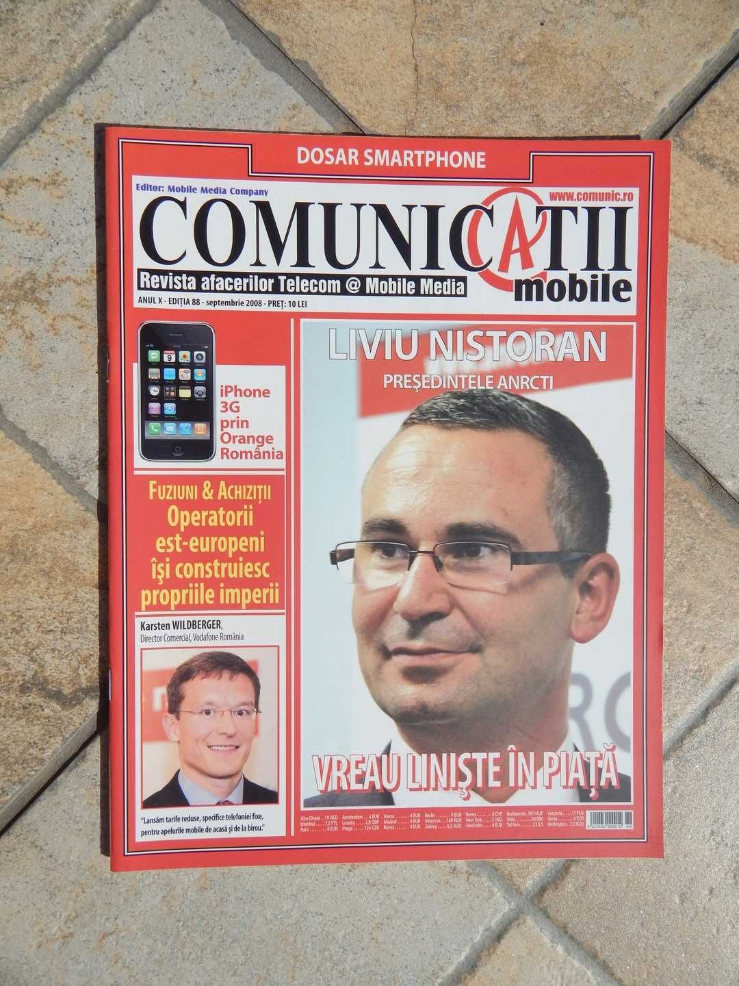 Revista Comunicatii Mobile, editia 88, sept. 2008 - revista afacerilor