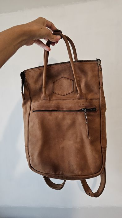 Ръчно изработена кожена раница