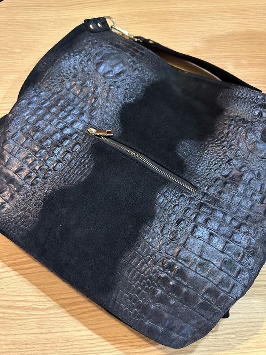 Дамска велурена чанта