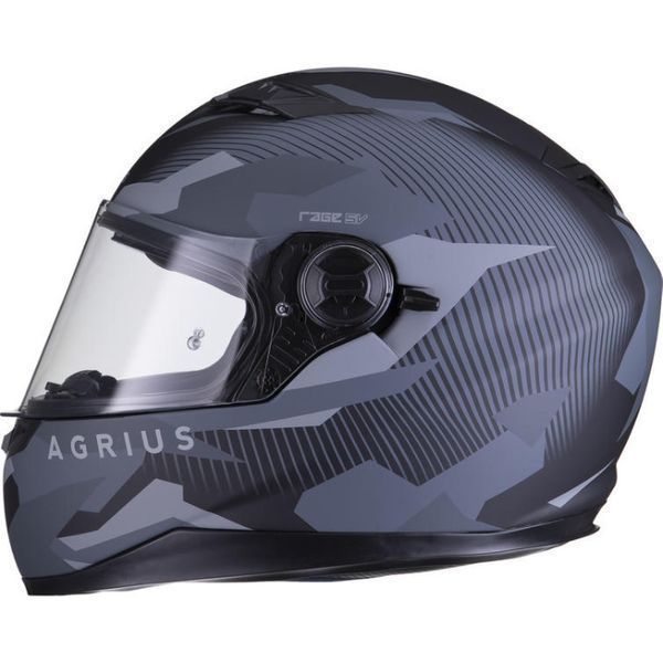 Casca Moto NOUA pe negru mat cu ochelari soare si 4 STELE SHARP, S-XL