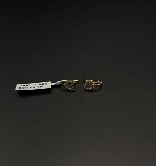 Bijuteria Royal cercei aur 14k 1.48 gr