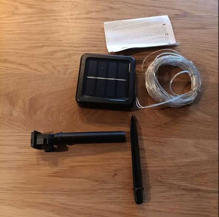 НОВИ! LED соларни гирлянди 200 LED, лампички, 2 бр x 22 м