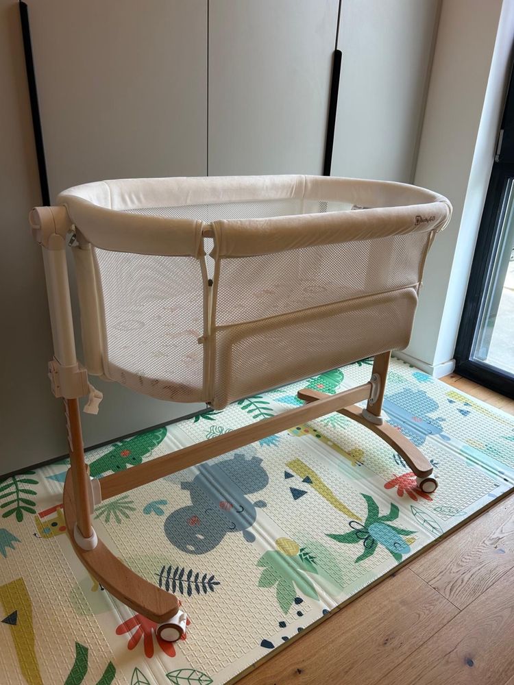 Patut co-sleeper, BabyGo, 2 in 1 Amila, Crem - nefolosit