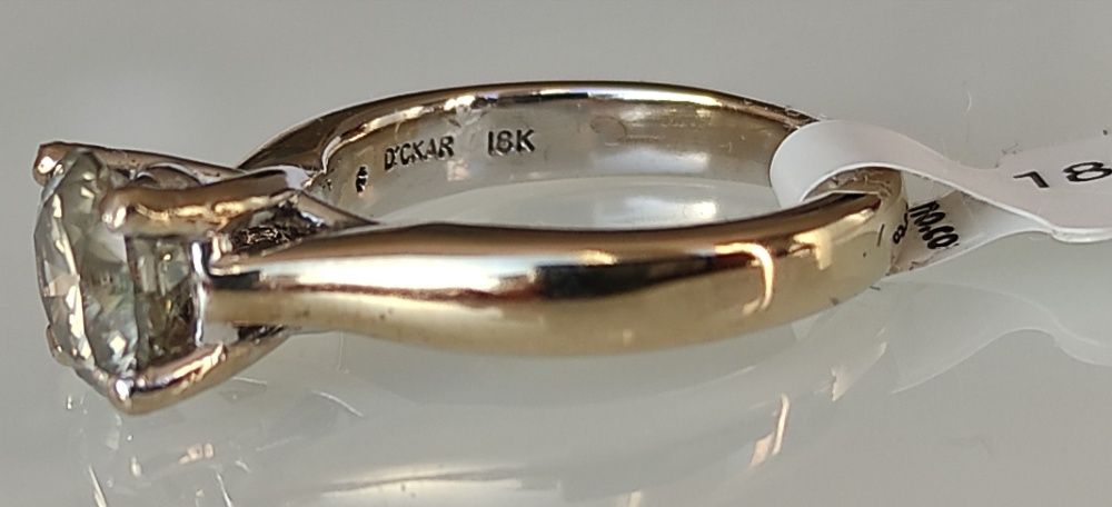 Inel logodna aur 18k si diamante 1.31ct