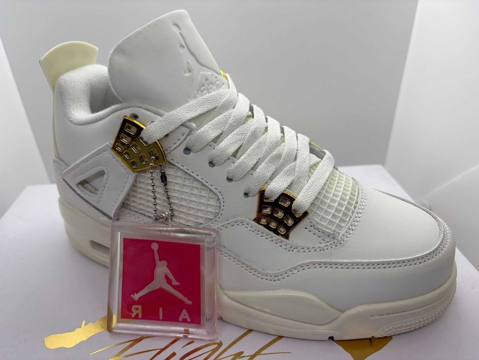 Nike Air Jordan 4 Sail Metallic Gold 36-40