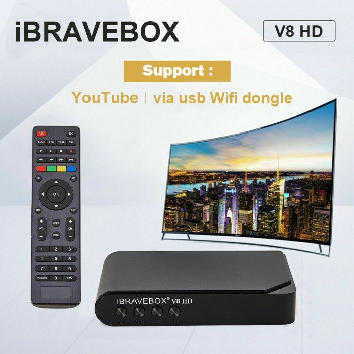 Receicer satelit iBRAVEBOX V8 HD DVB-S2 Full HD rulota, camion, etc..