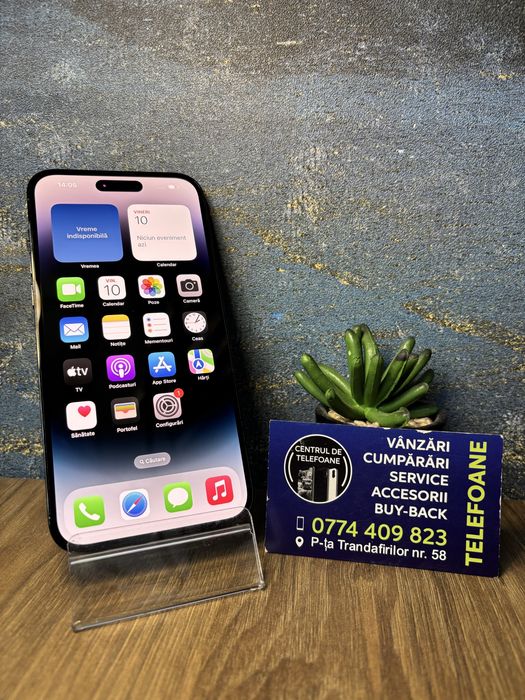 Iphone 14 Pro Max/128Gb/Garantie 2Ani Centrul de Telefoane/Rate