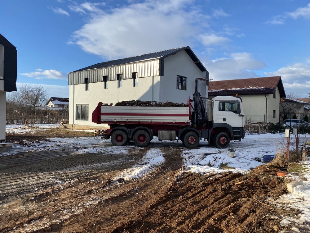 Tocator crăci// miniexcavator/ buldoexcavatot/bascul cu macara