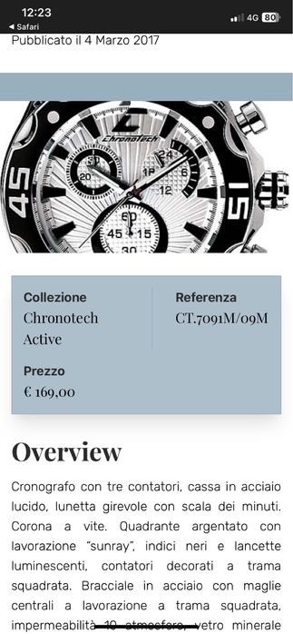 Ceas chronotech Active