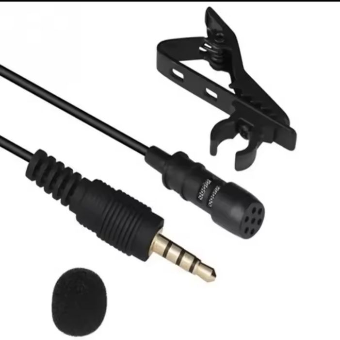 Microfon lavaliera universal cu clema metalica , Jack 3.5mm