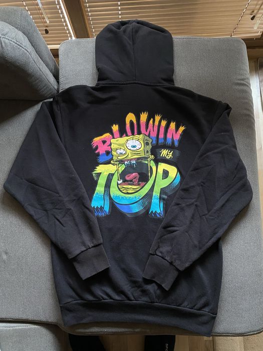 Черно худи със Spongebob