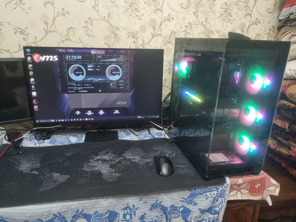 Игровой компьютер с Core i5 14400f и RTX 3070 MSI Gaming X Trio