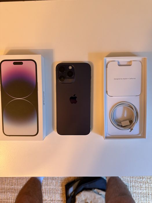 iPhone 14 Pro Max, Full Box, Deep Purple + 3 huse Apple