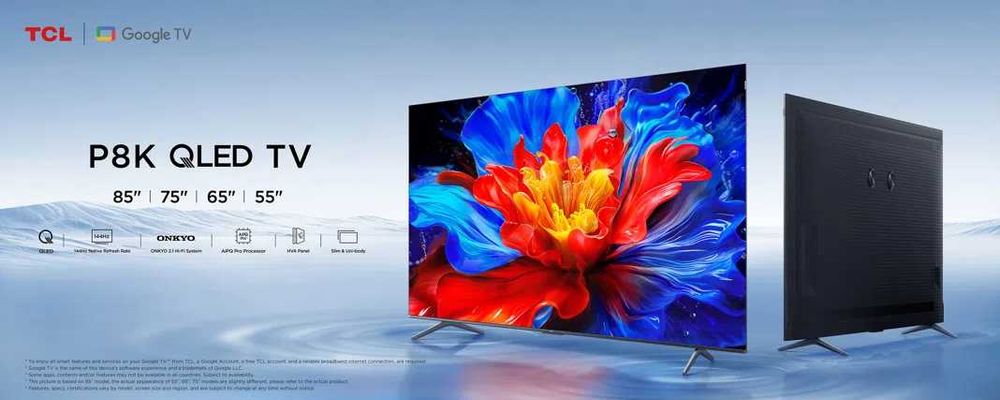 Телевизор TCL 85P8K QLED 4K UHD 144 Гц Google TV