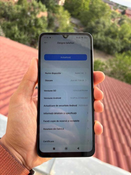 Xiaomi Redmi 14C,Blue/Black,Dual SIM,Memorie128GB,8GB RAM-NOU LA CUTIE