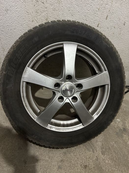 Vand 4 buc Jante Dezent R16 - cauciucuri Michelin Alpin 5 M+S
