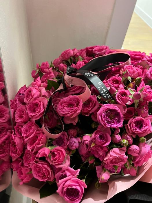 Цветы красивый розовый букет