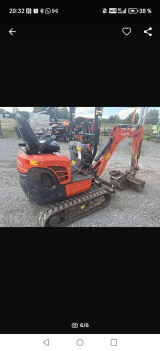 Miniexcavator kubota an 2017 1320 ore