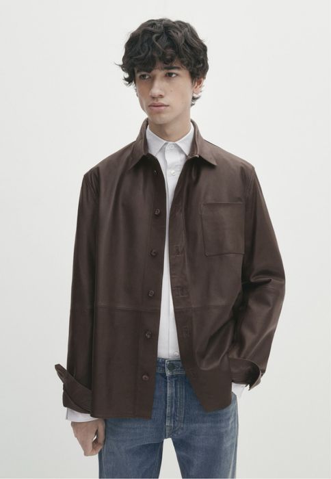 Camasa Massimo Dutti, din piele