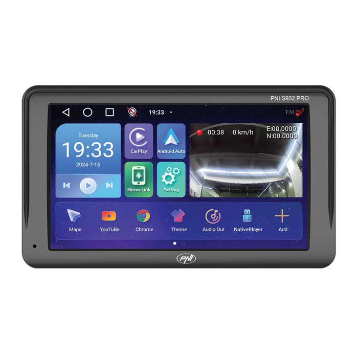 Sistem navigatie GPS cu DVR-PNI S932 PRO ecran 7 inch+camera marsarier