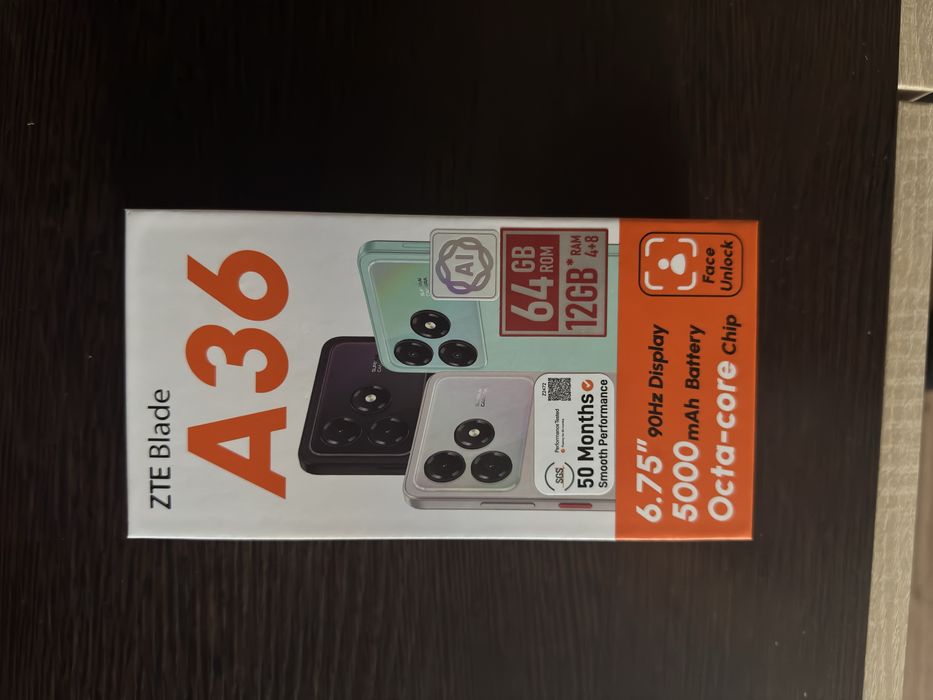 Продам ZTE a36  новый