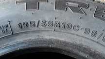195 55 10 C SECURITY, anvelope noi pt remorci si platforme