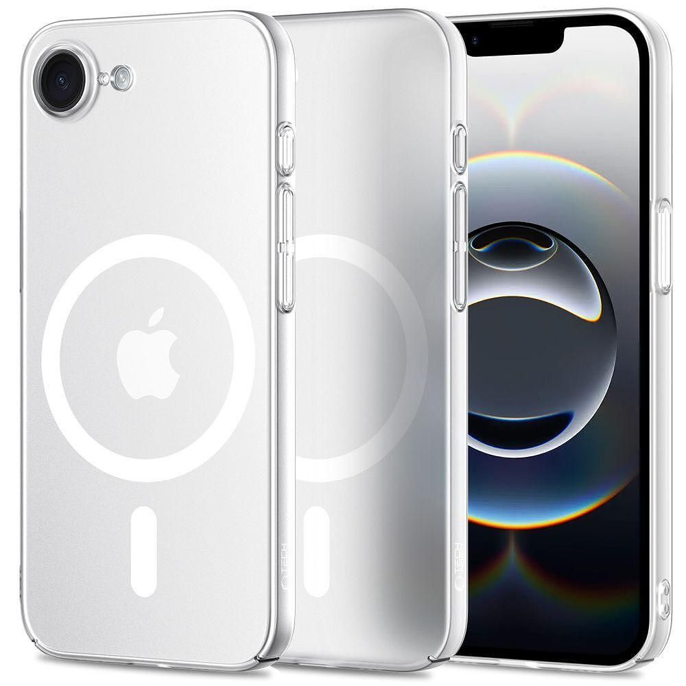 Tech-protect magslim magsafe калъф за iphone 16e - matte/ice