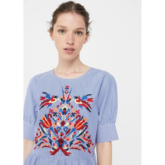 Bluza cu broderie Mango