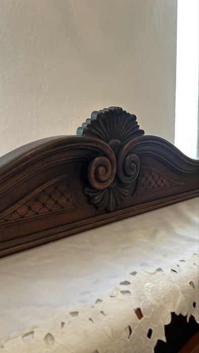 Set de 2 galerii pentru perdele din lemn masiv